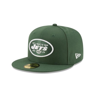 Green New York Jets Hat - New Era NFL 59FIFTY Fitted Caps USA6108273